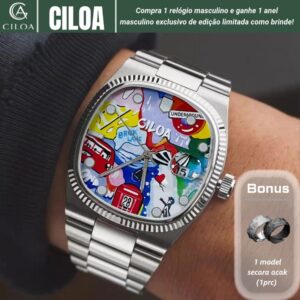 [relógio masculino]CILOA Relógio masculino quartzo esportivo original