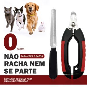 Alicate Cortador de Unhas Pet Grande Profissional com Lixa - Oferta na Shopee