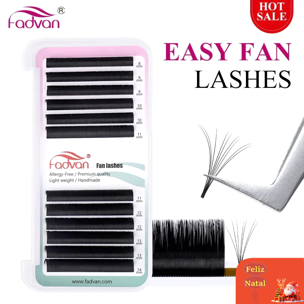 FADVAN Extensões De Cílios Fácil De Enrolamento Flare Volume Russo Automáticas Natural Cilia De Seda FADVAN Extensões De Cílios Fácil De Enrolamento Flare Volume Russo Automáticas Natural Cilia De Seda