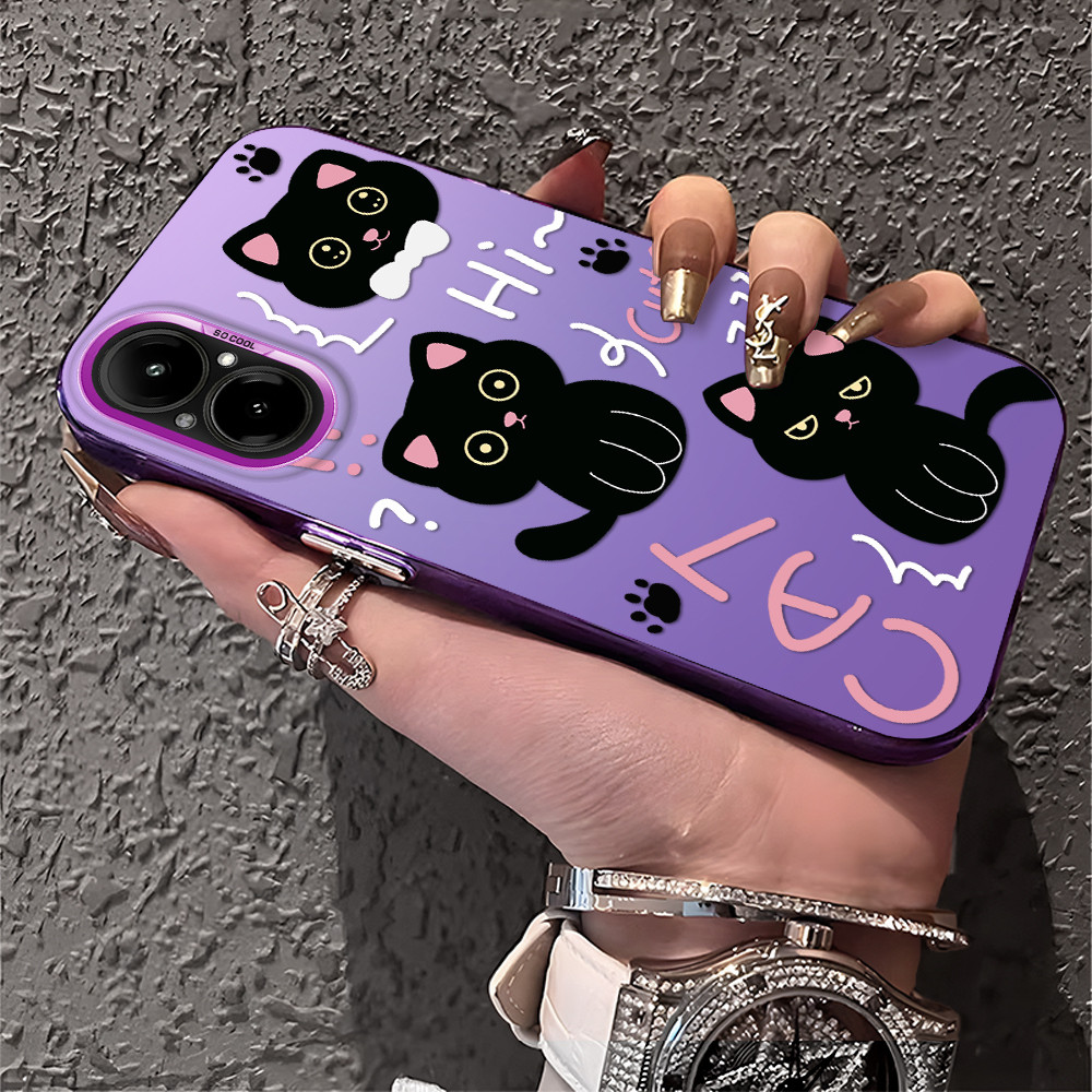 Capa Para Realme C67 4G Capinha De Silicone Anti Choque Roxo Celular Verde Estampada Criativa Case CY2767 Capa Para Realme C67 4G Capinha De Silicone Anti Choque Roxo Celular Verde Estampada Criativa Case CY2767