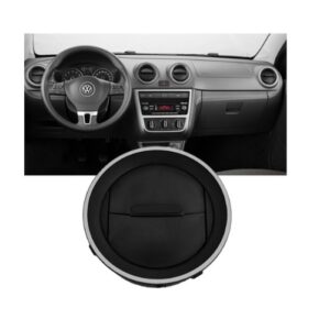 Difusor Saída de Ar Central Lateral Painel Gol Voyage Saveiro G6 2013 a 2016 Preto com Aro Prata - Oferta na Shopee