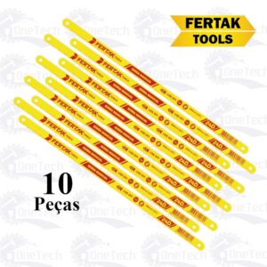 Lâmina de Arco de Serra 10 Peças 24 Dentes - 30cm (12 pol.) Fertak - Oferta na Shopee