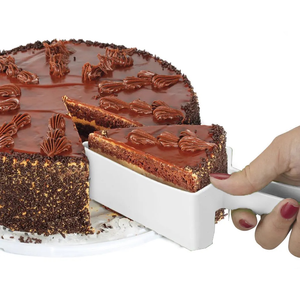 1 Pegador Fatiador Cortador Para Bolo Tortas E Doces Culinária Triangular 1 Pegador Fatiador Cortador Para Bolo Tortas E Doces Culinária Triangular