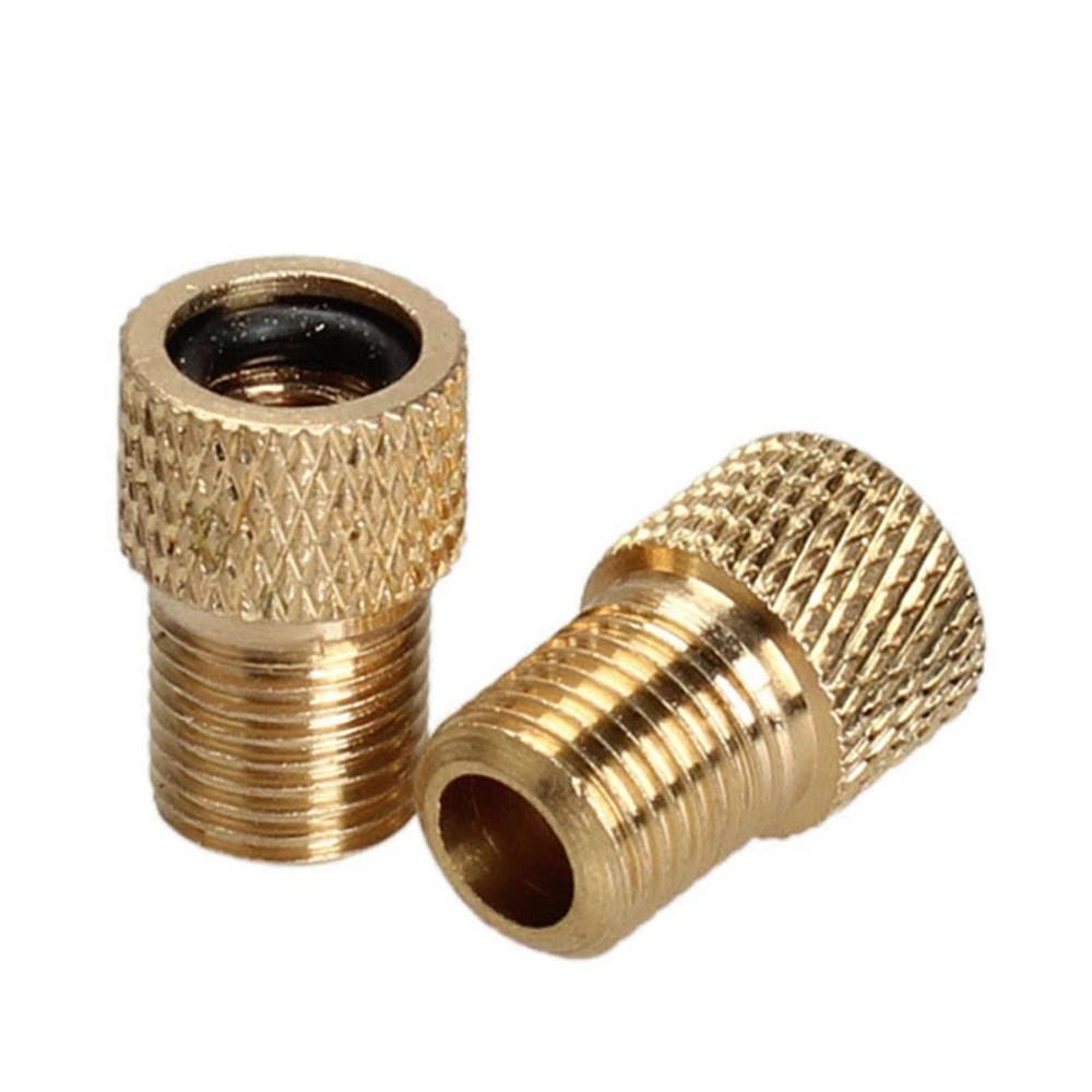 Par Adaptador Valvula Presta De Bico Fino Para Grosso Bike Par Adaptador Valvula Presta De Bico Fino Para Grosso Bike