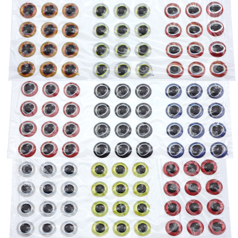 183pcs 3D Stick Fishing Eyes For Lure Making Fly Tying Fake Eyes Fishing Lure Diy Red Yellow Blue Black orange 3 4 5 6mm 183pcs 3D Stick Fishing Eyes For Lure Making Fly Tying Fake Eyes Fishing Lure Diy Red Yellow Blue Black orange 3 4 5 6mm