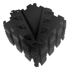 Kit 12 Tatames - EVA Preto Econômico - 50x50x1 cm. - Oferta na Shopee