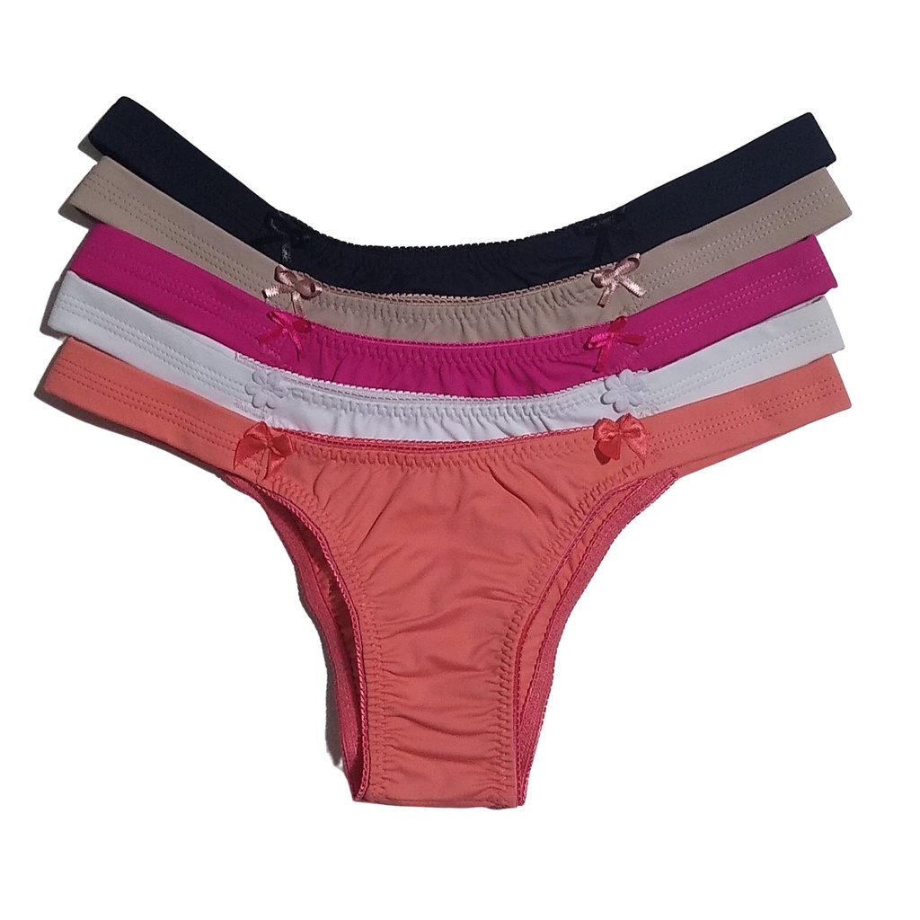 Tanga com Detalhe Lateral Em Poliamida Kit 6 Com Calcinhas Excelente Qualidade Tanga com Detalhe Lateral Em Poliamida Kit 6 Com Calcinhas Excelente Qualidade