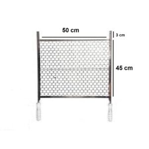 Grelha 50x45 Pontas Churrasqueira Churrasco Aço 100% Inox Top - Oferta na Shopee