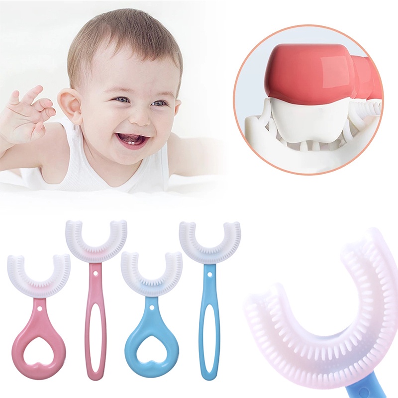 Escova De Dentes Para Criança Em Forma De U Escova De Dentes Para Criança Em Forma De U