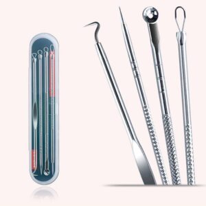 Kit Extrator De Cravo Espinha Profissional Inox Limpeza de Pele Conjunto de 4 ou 8 Pecas - Oferta na Shopee