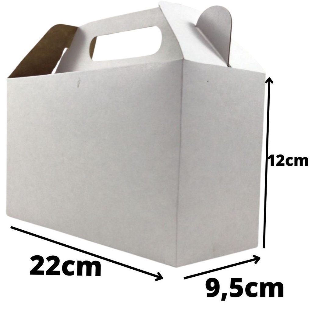 10 CAIXAS MALETA Branca ou Kraft, kit Lanches, Delivery, Food Truck,kit Festas, Roupas, Doces, Balcão,Lembrancinha. 10 CAIXAS MALETA Branca ou Kraft