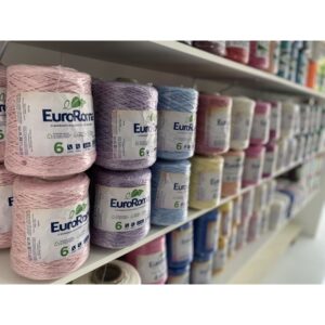 Barbante EuroRoma Colorido Fio 6 - 610 metros - Oferta na Shopee