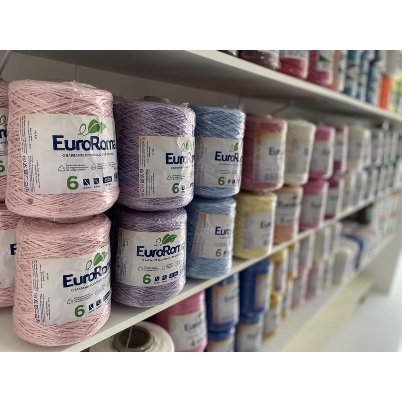 Barbante EuroRoma Colorido Fio 6 - 610 metros Barbante EuroRoma Colorido Fio 6 - 610 metros - Oferta na Shopee