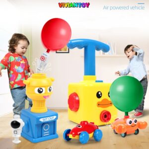 Crianças Inercial Air Power Balloon Carro Brinquedo De Pressão Balão De Torre Educação Para Presentes - Oferta na Shopee