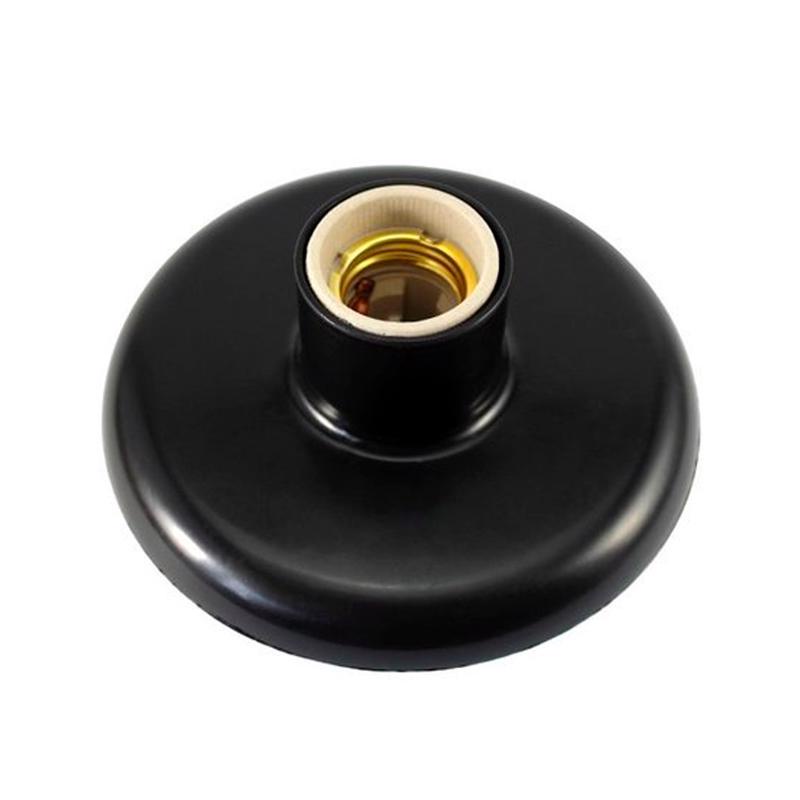 Plafon Soquete E27 Porcelana Preto Para Lâmpadas Bivolt Casa Iluminação Plafon Soquete E27 Porcelana Preto Para Lâmpadas Bivolt Casa Iluminação - Oferta na Shopee