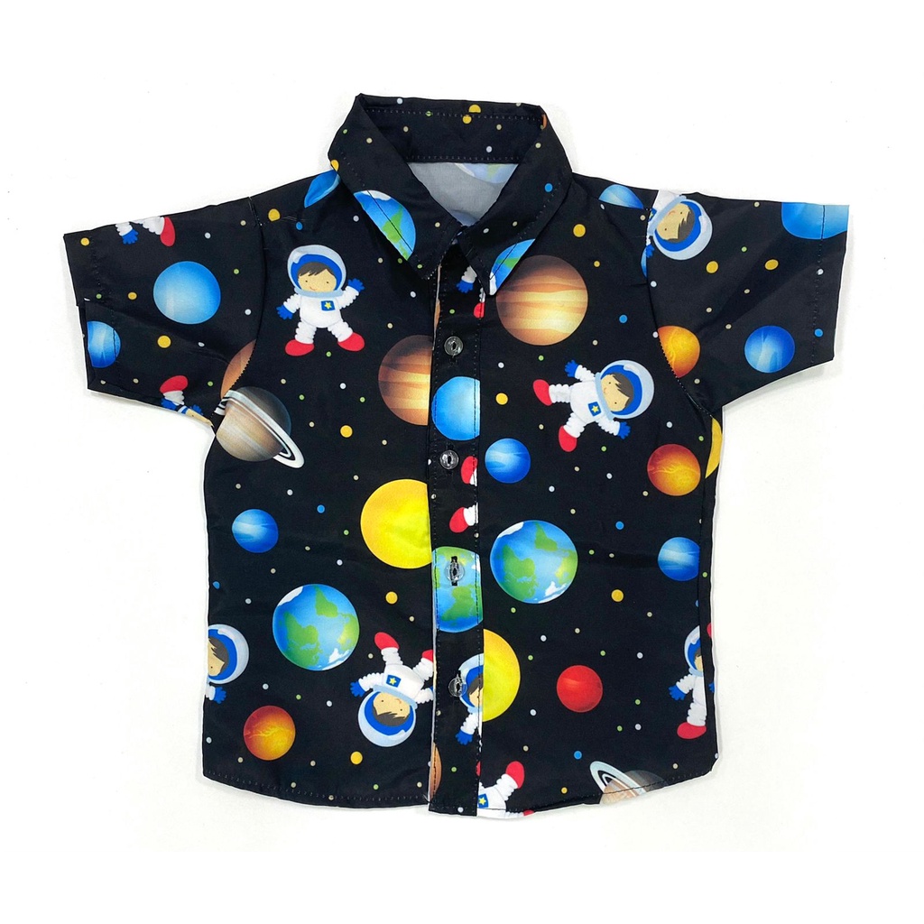 camisa infantil ASTRONAUTA menino social aniversario camisa infantil ASTRONAUTA menino social aniversario - Oferta na Shopee