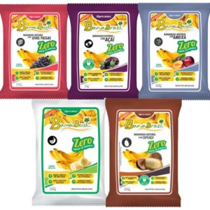 Bananinha Zero Açúcar 50 unidades de 23g Sabores: Cupuaçu-Açaí-Ameixa-Natural-Uvas Passas - Oferta na Shopee