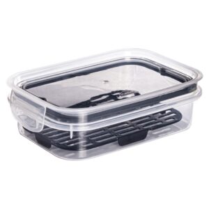 Pote Hermético Com Escorredor 500ml Retangular Plasutil - Oferta na Shopee