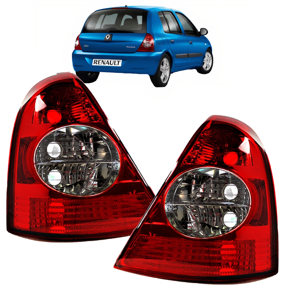 PAR Lanterna Traseira Clio Hatch 2003 2004 2005 2006 2007 2008 2009 2010 Fumê PAR Lanterna Traseira Clio Hatch 2003 2004 2005 2006 2007 2008 2009 2010 Fumê - Oferta na Shopee