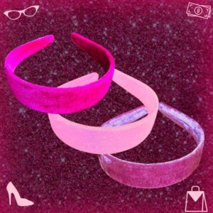 01 Tiara de Veludo Lisa Arco Arquinho Acessório Rosa 30mm - Oferta na Shopee