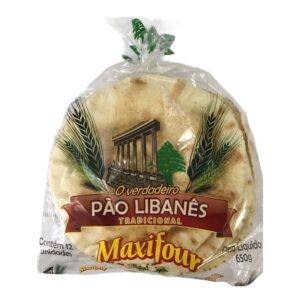 2 Und Pão Libanes Medio Maxifour 650g - Oferta na Shopee