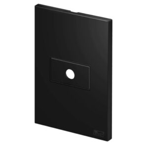 Espelho Módulo Furo 4x2 Preta Fosca Recta Blux - Oferta na Shopee