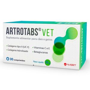 Artrotabs Vet 33g Suplemento Alimentar Com 30 Comprimidos - Oferta na Shopee