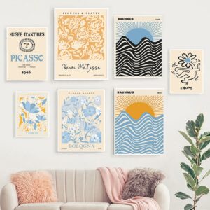 Henri Matisse Blue Flower Market Posters Impressões Galeria Abstrata Arte De Parede Tela Pintura Quadro Nórdico Para Decoração De Sala De Estar - Oferta na Shopee