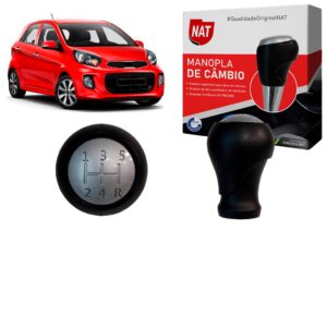 Manopla de Câmbio Kia Picanto 2011 Até 2017 Preta - Oferta na Shopee