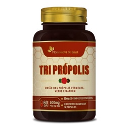 Tri Propolis - Verde Marrom Vermelho 60 Capsulas 500mg Tri Propolis - Verde Marrom Vermelho 60 Capsulas 500mg - Oferta na Shopee