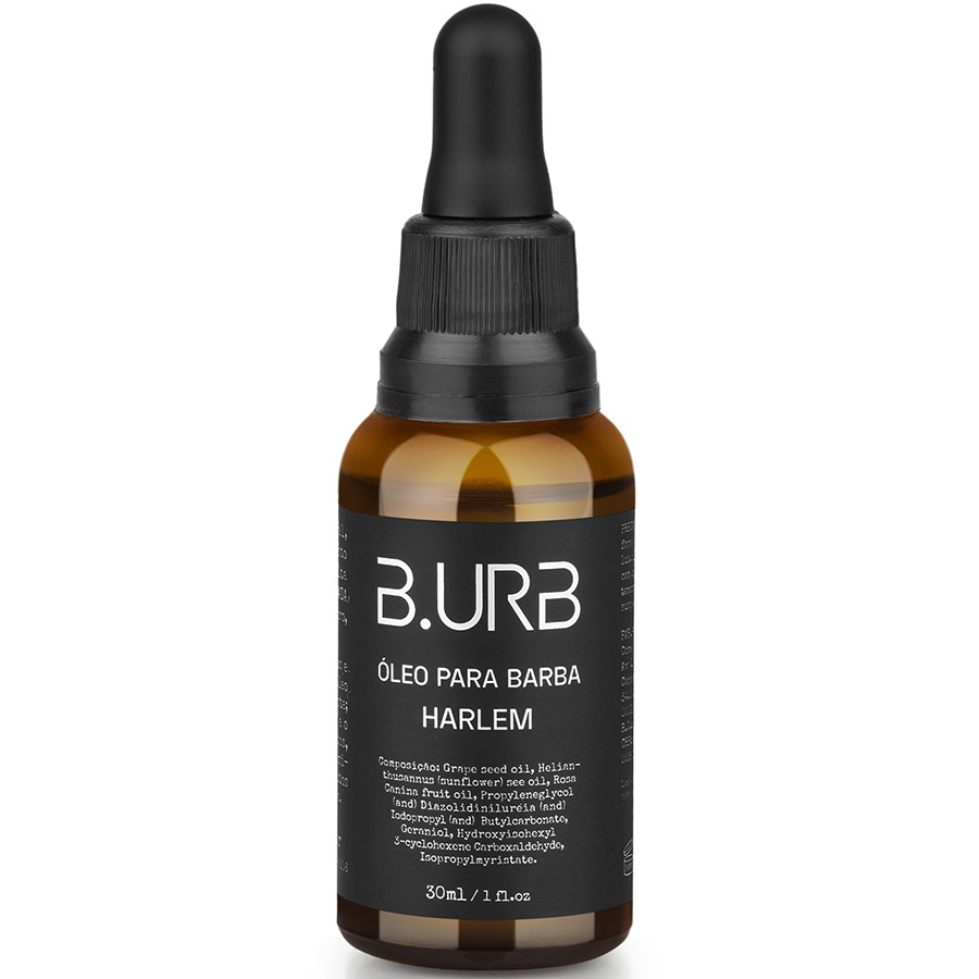 Óleo Para Barba Harlem Amadeirado Toque Seco 30mL Barba Urbana B.URB Óleo Para Barba Harlem Amadeirado Toque Seco 30mL Barba Urbana B.URB - Oferta na Shopee
