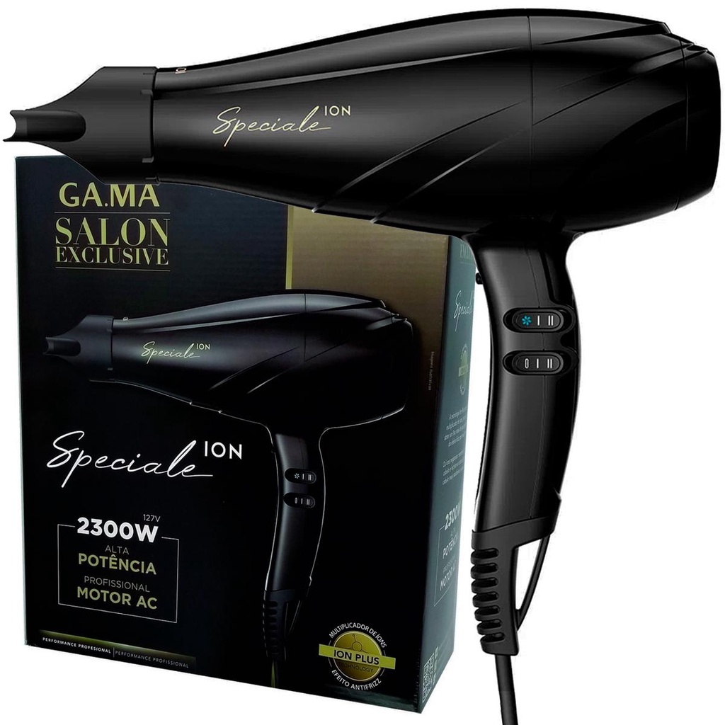 Secador de Cabelo Gama Italy Se Speciale Ultra Íon 2300W 127V Motor Profissional Secador de Cabelo Gama Italy Se Speciale Ultra Íon 2300W 127V Motor Profissional - Oferta na Shopee