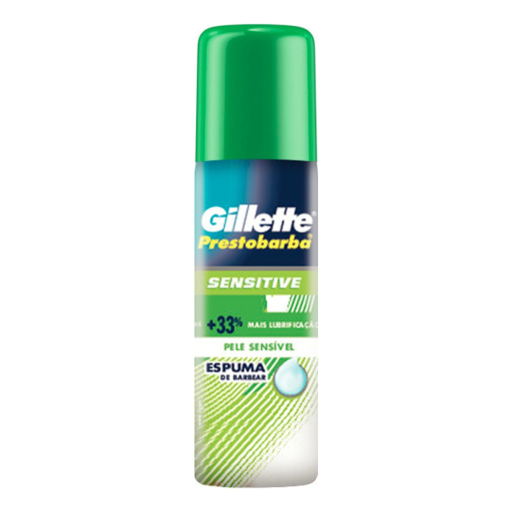 Kit 2 Espuma De Barbear Gillette Prestobarba Sensitive 56g Kit 2 Espuma De Barbear Gillette Prestobarba Sensitive 56g - Oferta na Shopee