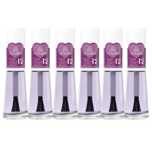 Kit Clássico de 6 Esmaltes BaseTop Coat Especial 8ml Anylovy - Oferta na Shopee