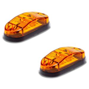 Kit 2 Sinalizador Lanterna Delimitadora Lateral 2 leds 12V 24V Alto Brilho Universal - Oferta na Shopee