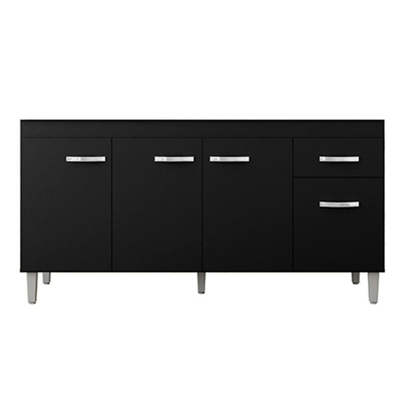 Balcão de Pia Gabriela 150 cm Preto – AJL Balcão de Pia Gabriela 150 cm Preto – AJL