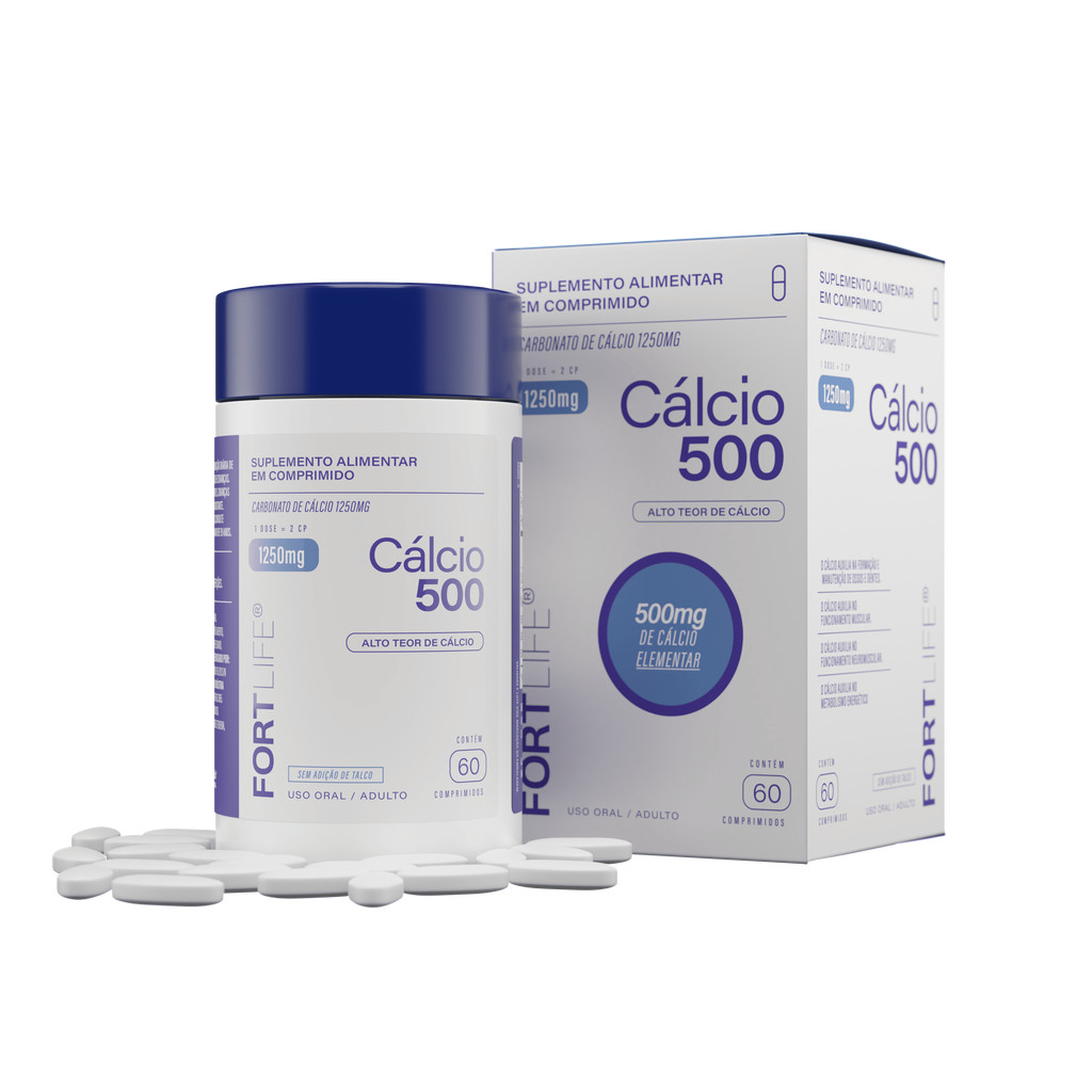 Cálcio 500 - Carbonato de Cálcio 1250mg 60 Comprimidos Cálcio 500 - Carbonato de Cálcio 1250mg 60 Comprimidos - Oferta na Shopee