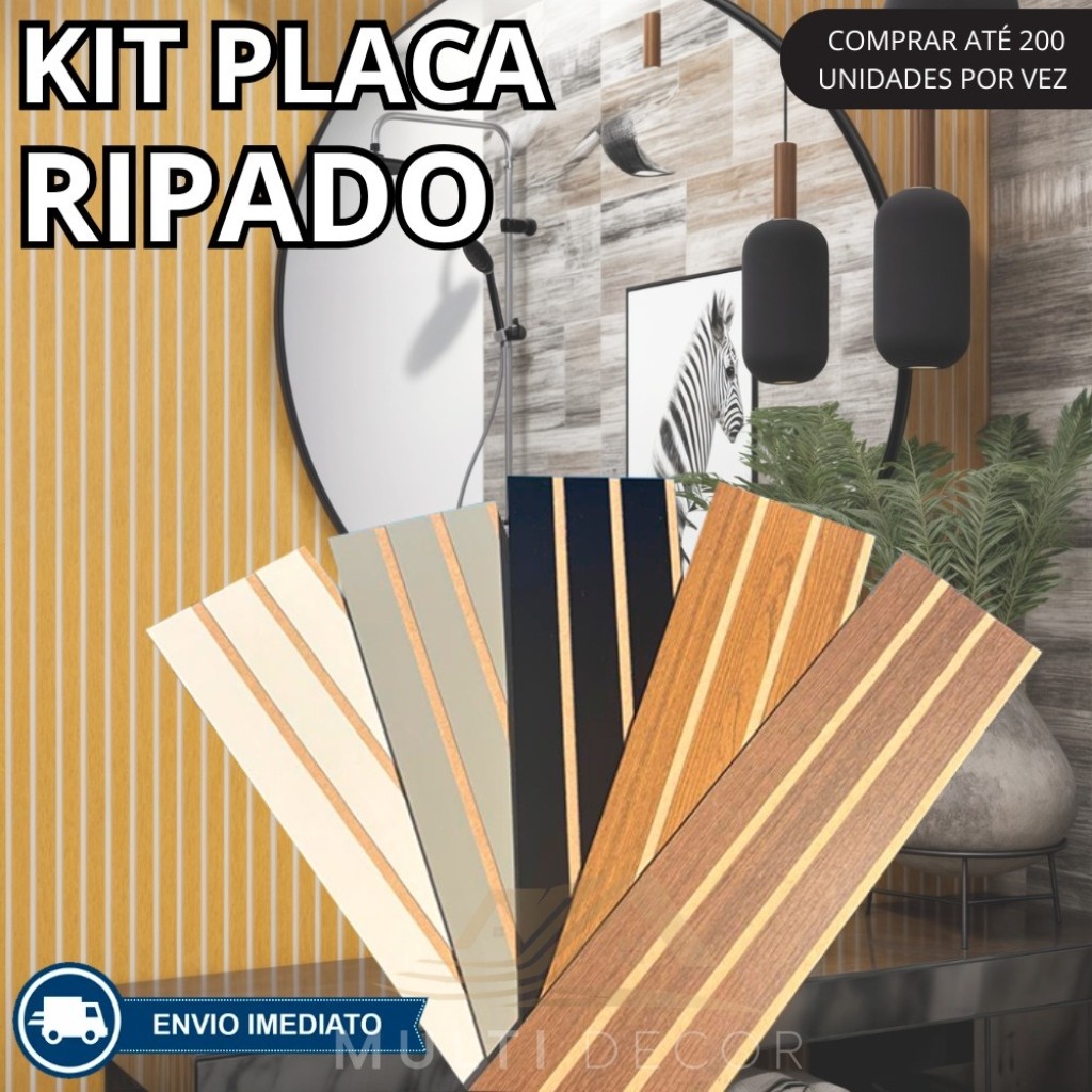 Kit ATÉ 200 Placas Painel Ripado Decorativo MDF 45×11 De Alta Qualidade – KITS DIVERSOS – ENVIO FULL Kit ATÉ 200 Placas Painel Ripado Decorativo MDF 45×11 De Alta Qualidade – KITS DIVERSOS – ENVIO FULL