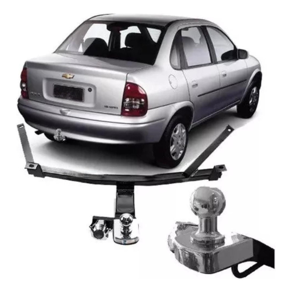 Engate Reboque 500kg Corsa Classic 1991 até 2009 super reforçado Engate Reboque 500kg Corsa Classic 1991 até 2009 super reforçado - Oferta na Shopee
