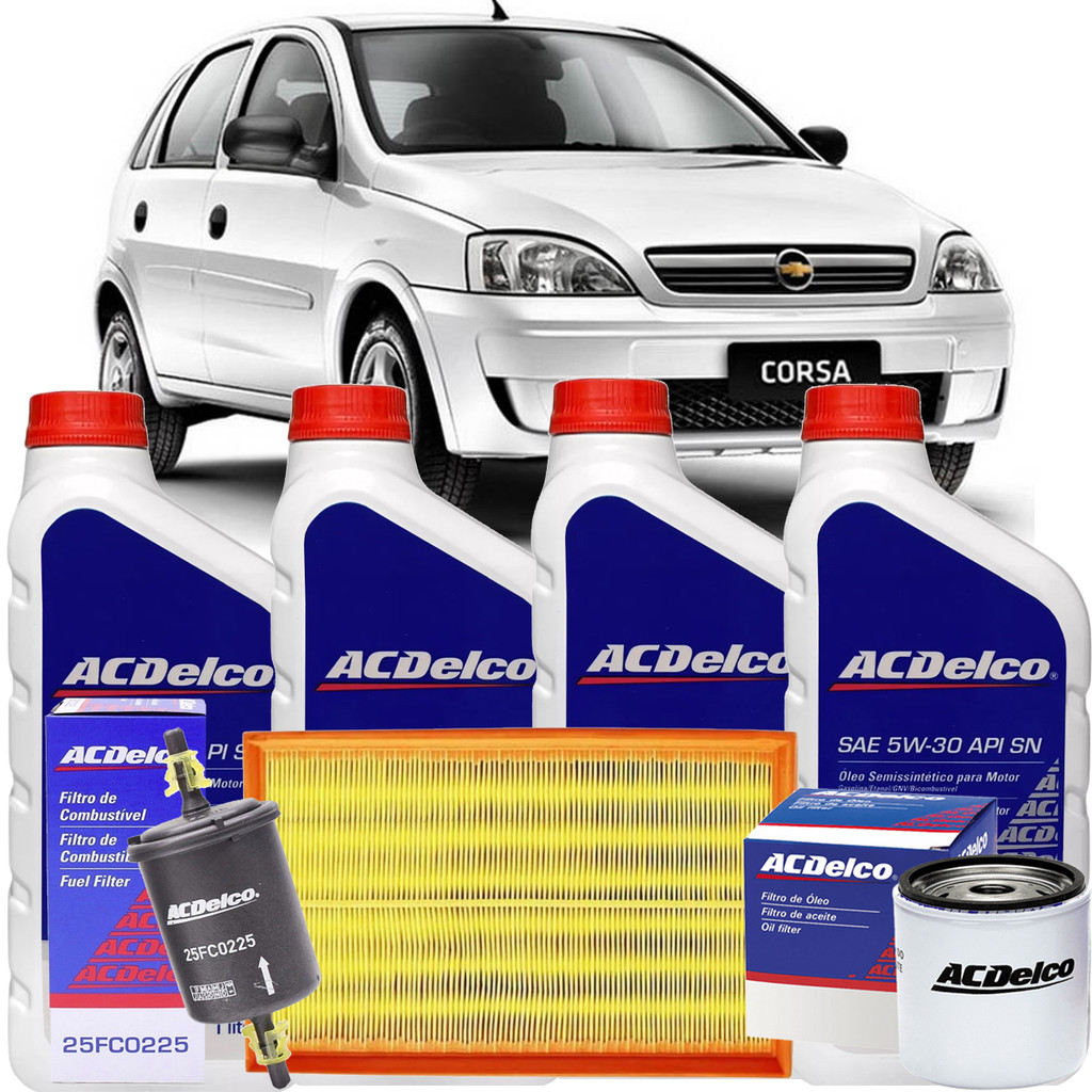 Kit Revisão 5w30 Acdelco Para Corsa Frente Montana 1.0 1.4 1.8 De 2007 Até 2014 Kit Revisão 5w30 Acdelco Para Corsa Frente Montana 1.0 1.4 1.8 De 2007 Até 2014 - Oferta na Shopee