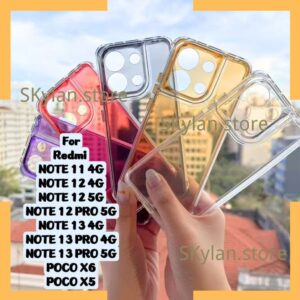 Capa Space 2 EM 1 Acrilico e Silicone Compatível para Xiaomi Redmi Note 11 12 13  Poco x5 x6 - Oferta na Shopee