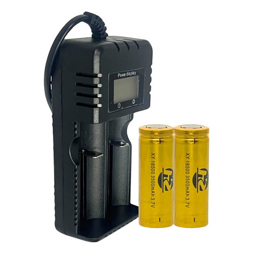 2 Bater Recarregaveis 18500 Maquininha Drago T9 + Carregador De Bateria Duplo 2 Bater Recarregaveis 18500 Maquininha Drago T9 + Carregador De Bateria Duplo