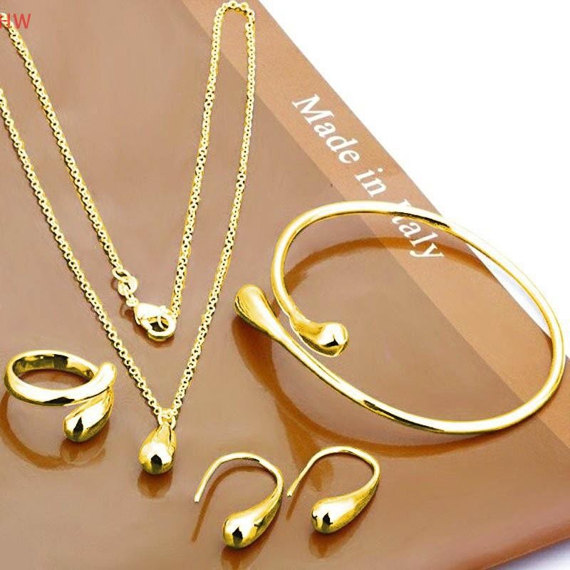 4 Pçs Moda Lágrima Conjunto De Jóias Para Mulheres Simples Anel Colar Pulseira Brincos Banquete De Casamento 4 Pçs Moda Lágrima Conjunto De Jóias Para Mulheres Simples Anel Colar Pulseira Brincos Banquete De Casamento - Oferta na Shopee