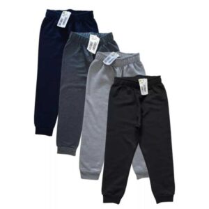 KIT 4 Un Calça Moletom Infantil  1 a 16 anos unissex menina e menino - Oferta na Shopee