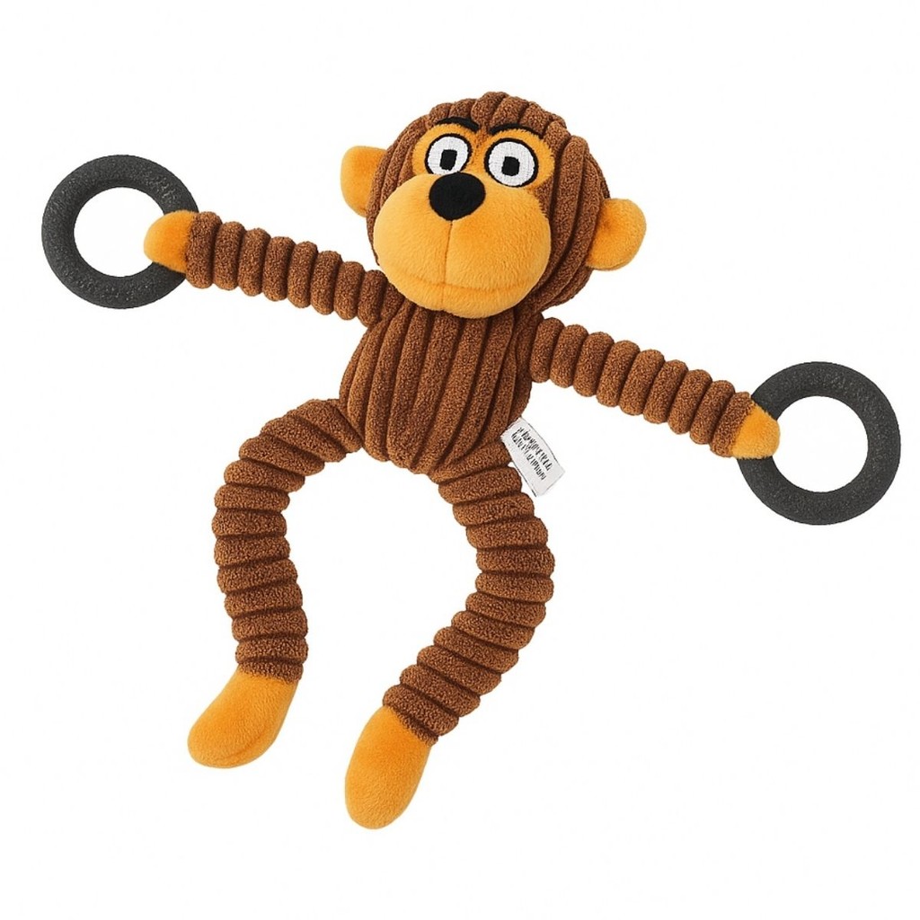 Brinquedo de Cachorro Pet Bichinho de Pelúcia Macaco com Argola Apito Som Divertido Interativo Brinquedo de Cachorro Pet Bichinho de Pelúcia Macaco com Argola Apito Som Divertido Interativo - Oferta na Shopee