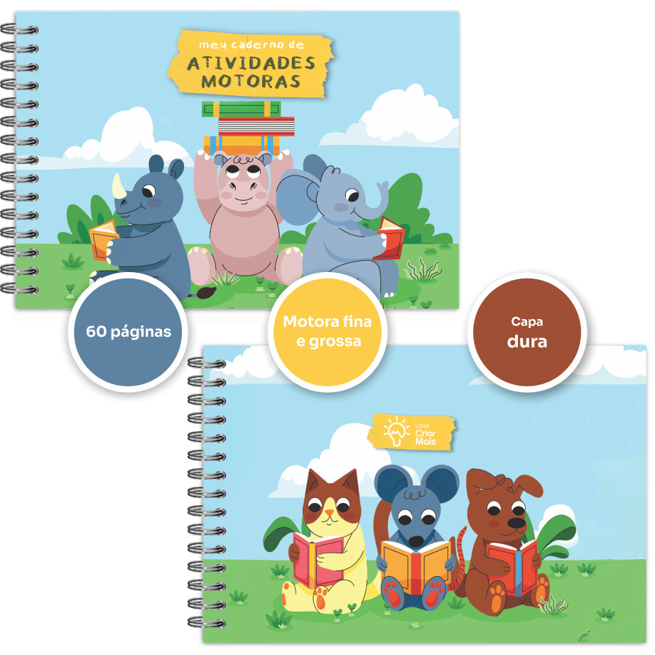 Caderno de Atividades Infantis Coordenação Motora Fina e Grossa com páginas de colorir Caderno de Atividades Infantis Coordenação Motora Fina e Grossa com páginas de colorir