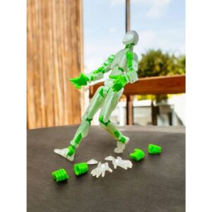 Boneco 100% Articulado Dummy 13 Figura de Ação Brinquedo Manequim Presente Infantil 14cm Transparente..  DESMONTADO - Oferta na Shopee