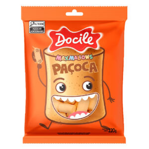 Marshmallow Paçoca 220g - Docile - Oferta na Shopee