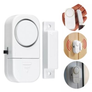 Alarme Sensor Sonoro Magnético Sirene para Portas e Janela Sem Fios + Baterias - Oferta na Shopee
