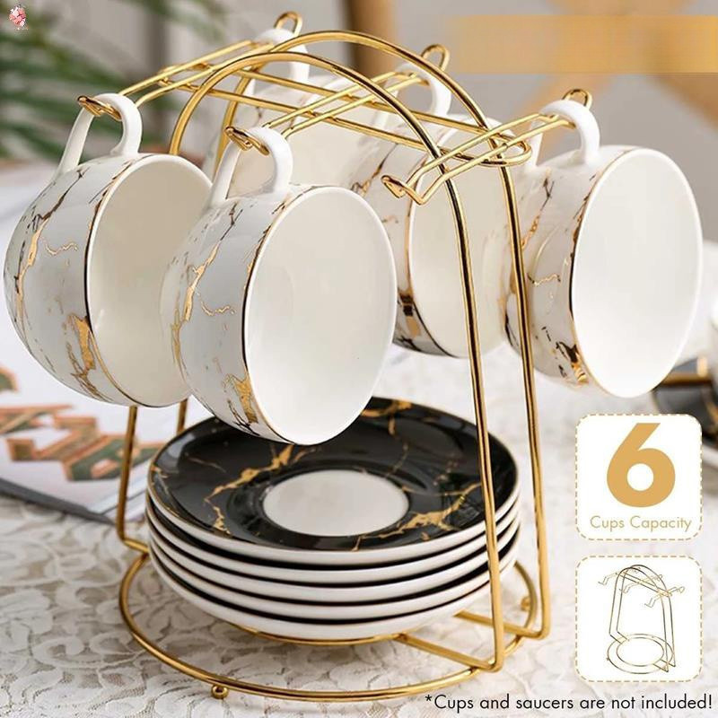 Porta Canecas De Café Nordic Home Cozinha Mesa 6 Xícaras Suporte Metal Dourado Porta Canecas De Café Nordic Home Cozinha Mesa 6 Xícaras Suporte Metal Dourado - Oferta na Shopee
